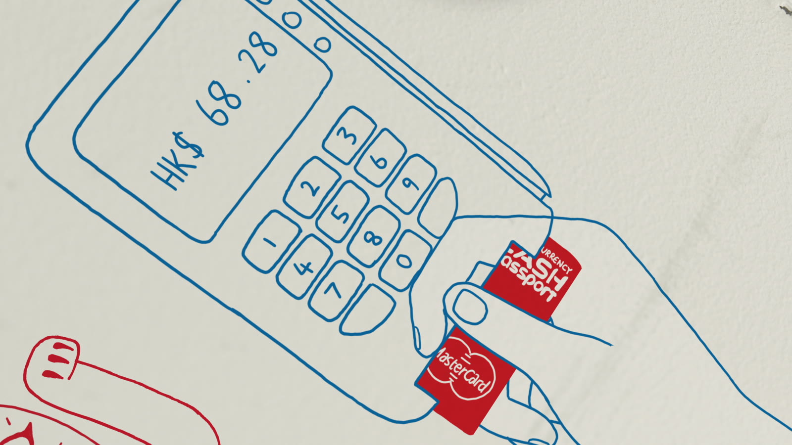Access Prepaid: a hand-drawn house with a card and padlock graphic
