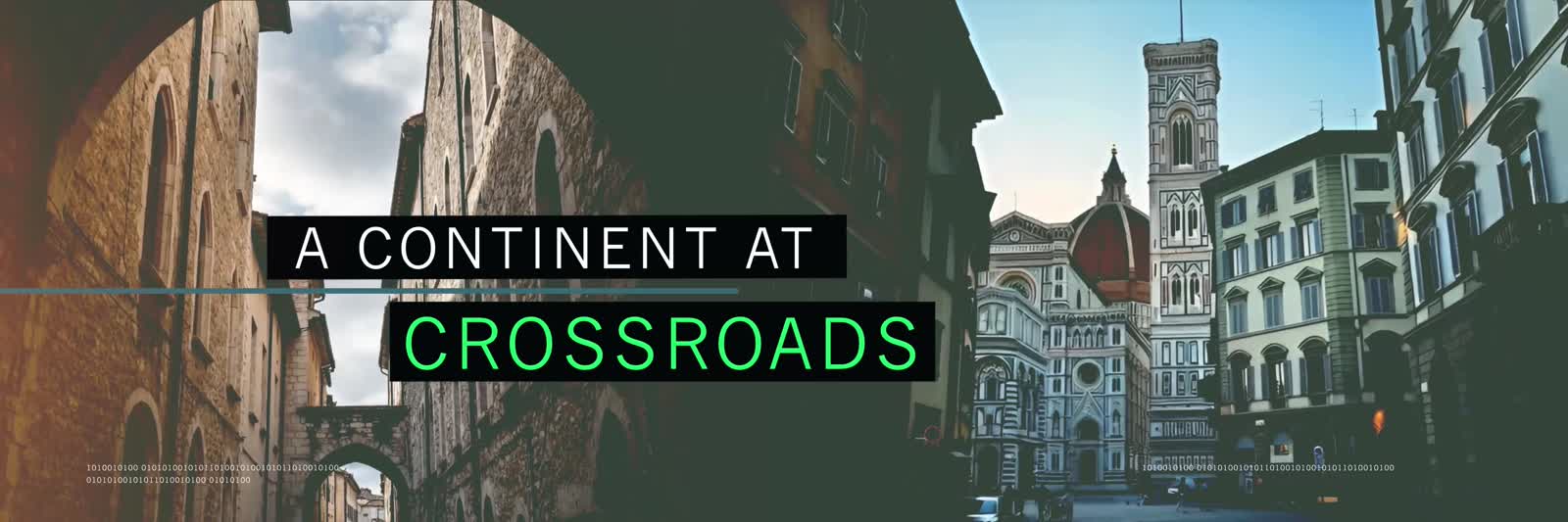 Title card from the BNP Paribas Asset Management summit opener, reading A Continent at Crossroads
