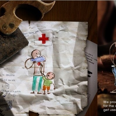 Ericsson unused concept sketch: first aid drawing