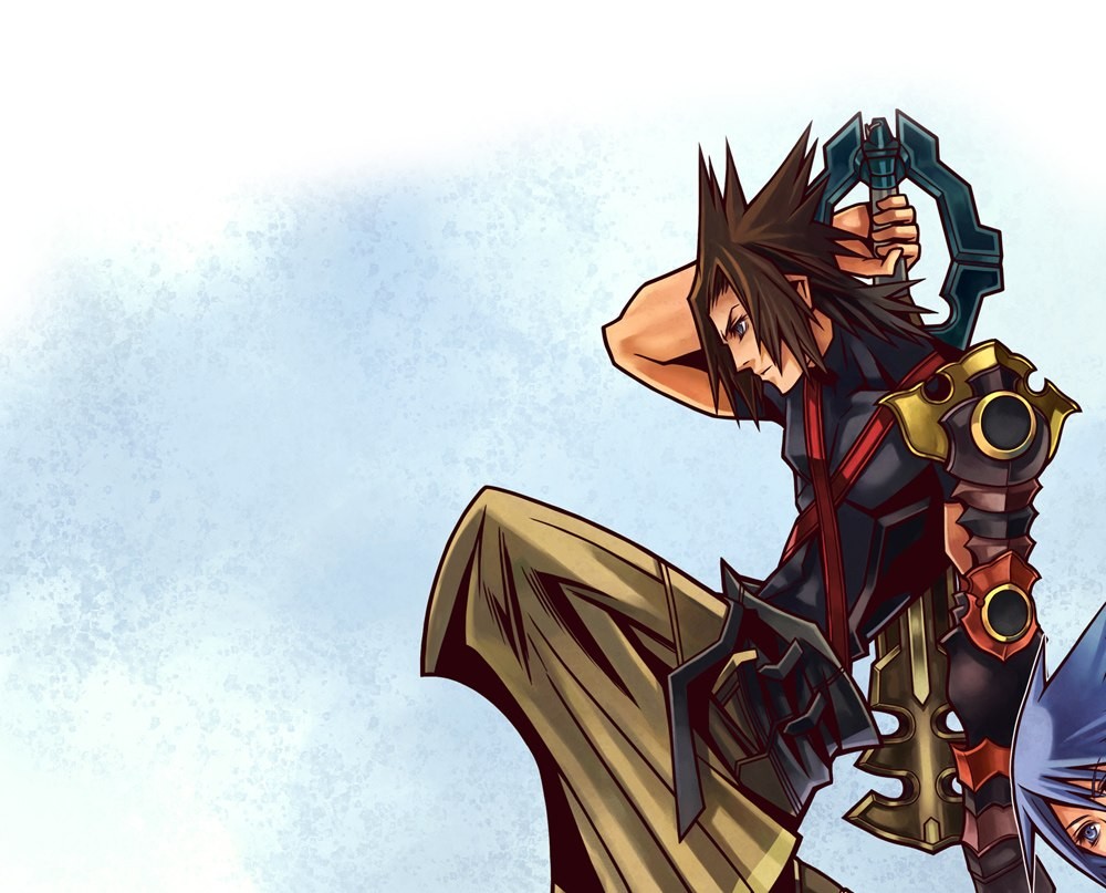 Kingdom Hearts: Birth by Sleep — official character artwork of Terra, Keyblade raised, from the archive page's own hero image