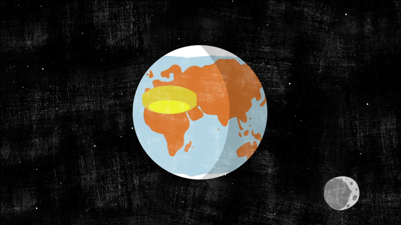 Power of One: an animated globe with a highlighted treatment dose over the affected region, a moon alongside