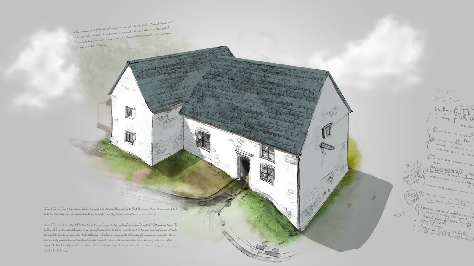 Llywn House: still